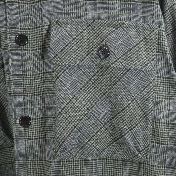 未使用 Johnbull ジョンブル 千鳥格子 シャツジャケット M グレー メンズ