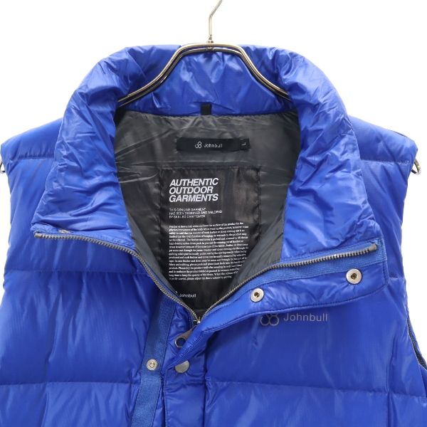 未使用 Johnbull ジョンブル デニールナイロン ルーム ダウンベスト M 青 PERMAWARM メンズ