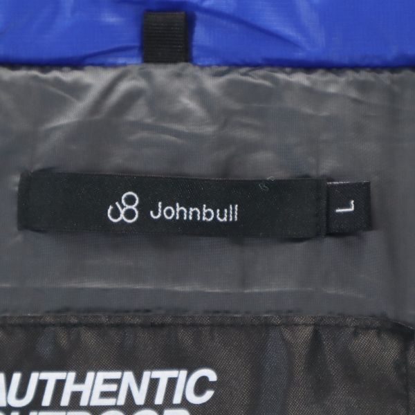 未使用 Johnbull ジョンブル デニールナイロン ルーム ダウンベスト M 青 PERMAWARM メンズ