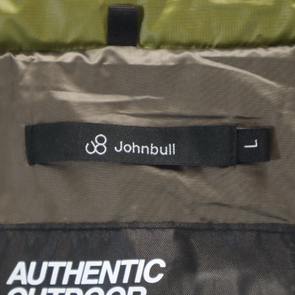 未使用 Johnbull ジョンブル デニールナイロン ルーム ダウンベスト M モスグリーン PERMAWARM メンズ