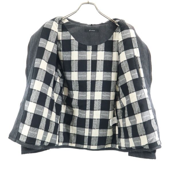 未使用 Johnbull ジョンブル ウールブレンド 中綿ジャケット S グレー フード メンズ