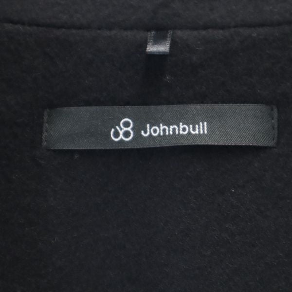 未使用 Johnbull ジョンブル ウールブレンド メルトン コート L 黒 メンズ