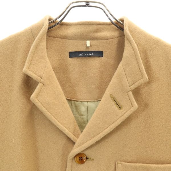 未使用 Johnbull ジョンブル ウールブレンド メルトン コート M キャメル メンズ
