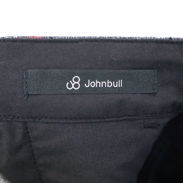 未使用 ジョンブル チェック柄 ダウンファブリック パンツ S グレー系 Johnbull メンズ