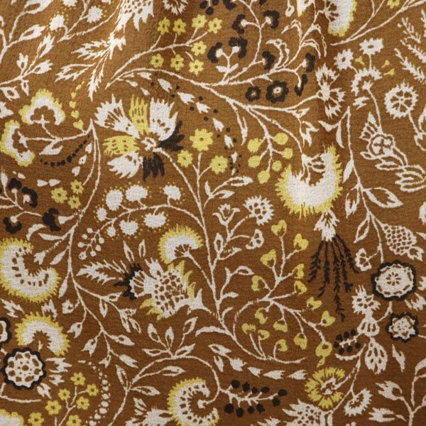 未使用 nano universe ナノユニバース 総柄 ロングスカート 36 ブラウン系 レディース