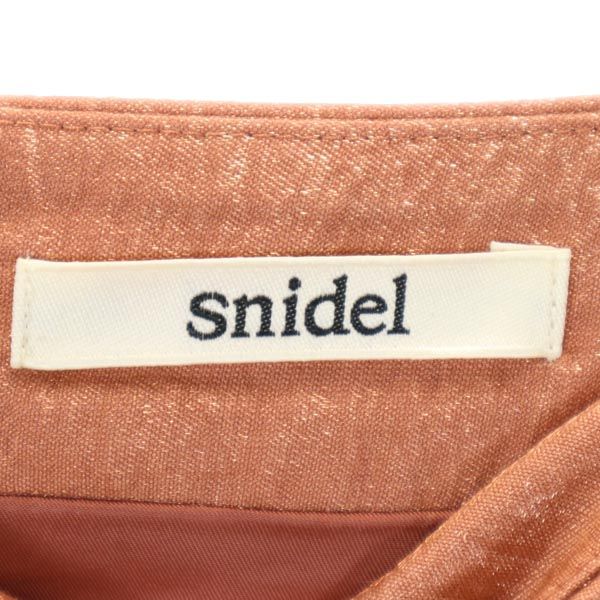 未使用 SNIDEL スナイデル ミニスカート 0 ブラウン系 バックジップ レディース