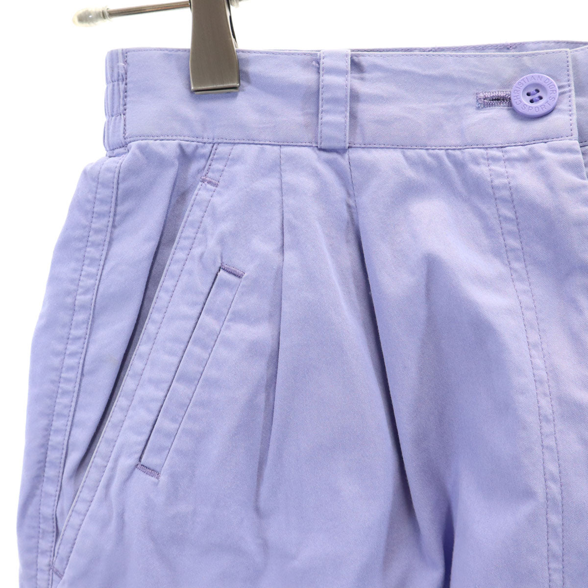 Christian Dior SPORTS クリスチャンディオールスポーツ 90s オールド タック ハーフパンツ M パープル系 レディース