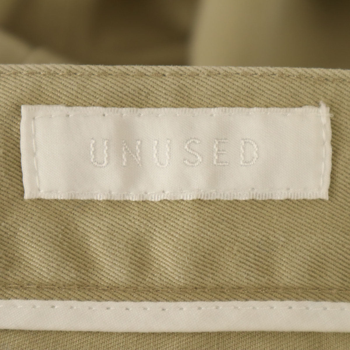 UNUSED アンユーズド 日本製 クロップドパンツ 3 ベージュ系 メンズ