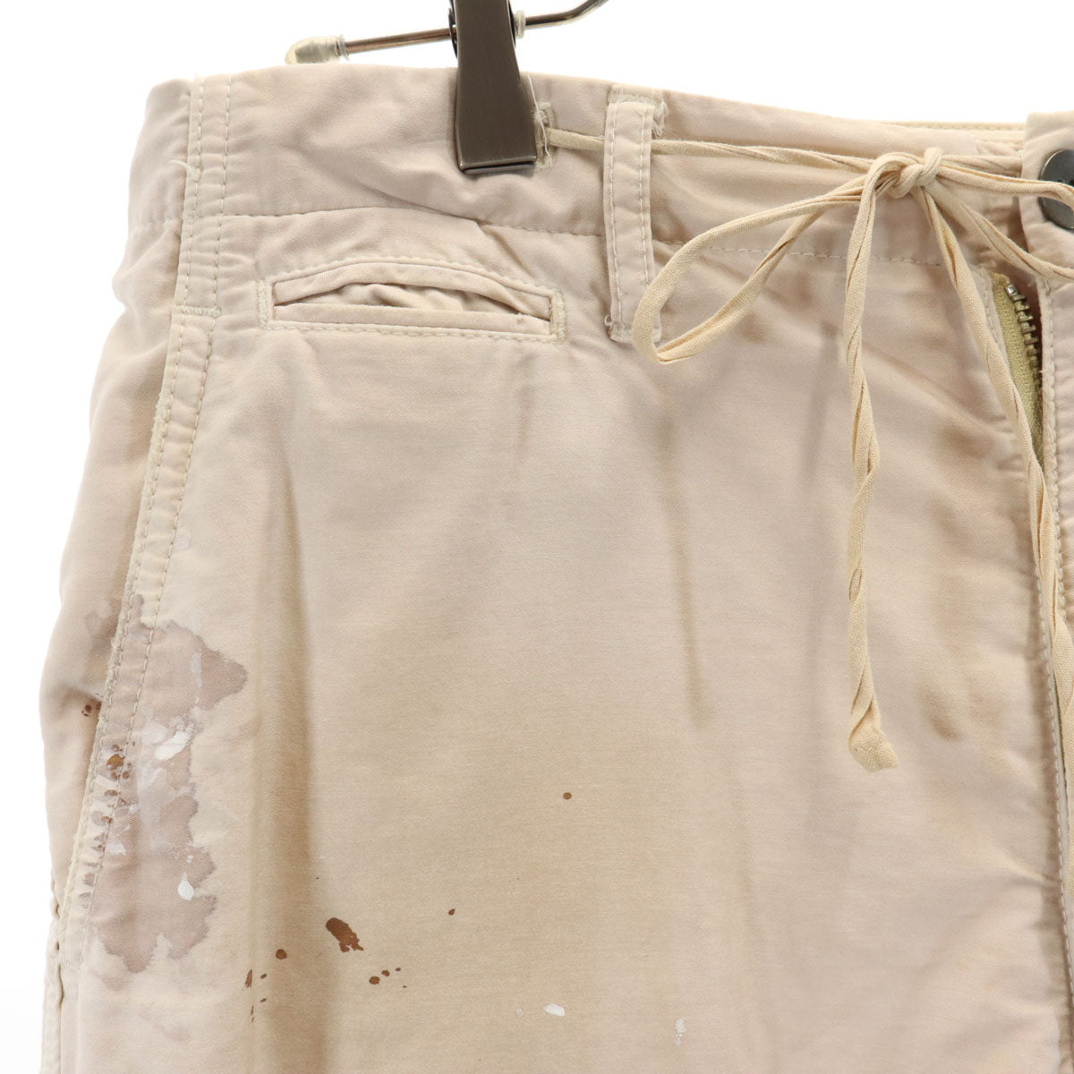 MIHARA YASUHIRO ミハラヤスヒロ 日本製 ペイント クロップドパンツ M ベージュ系 メンズ