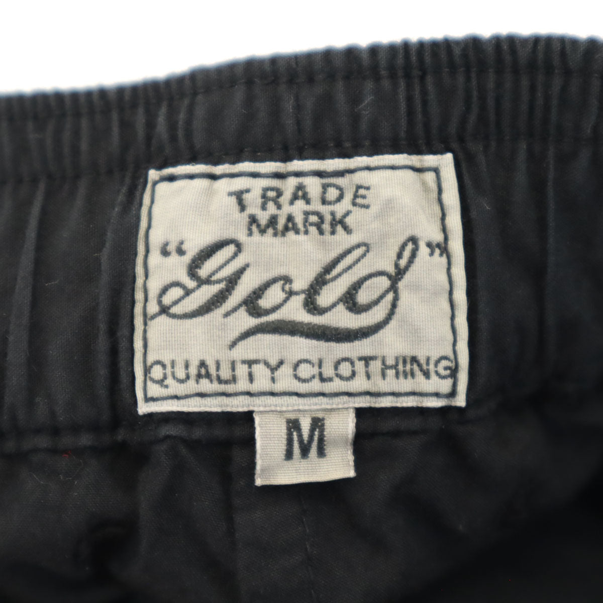 GOLD ゴールド 日本製 タック クロップドパンツ M ブラック系 東洋エンタープライズ メンズ