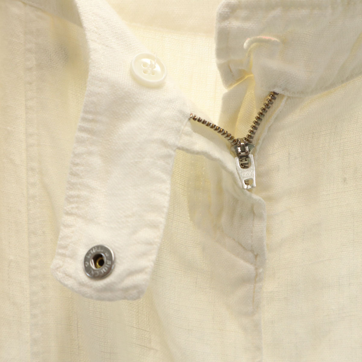 VERSACE JEANS SIGNATURE ヴェルサーチ ジーンズ シグネチャー イタリア製 リネン ミモレ丈 タイトスカート 38 アイボリー レディース