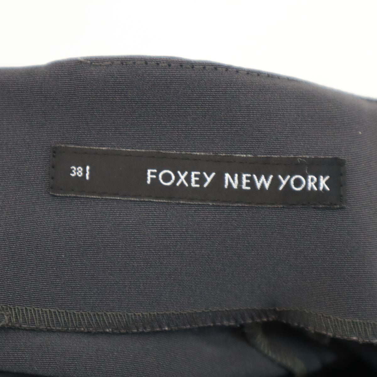 FOXEY NEW YORK フォクシーニューヨーク 日本製 ミニ丈 フレアスカート 38 チャコールグレー レディース