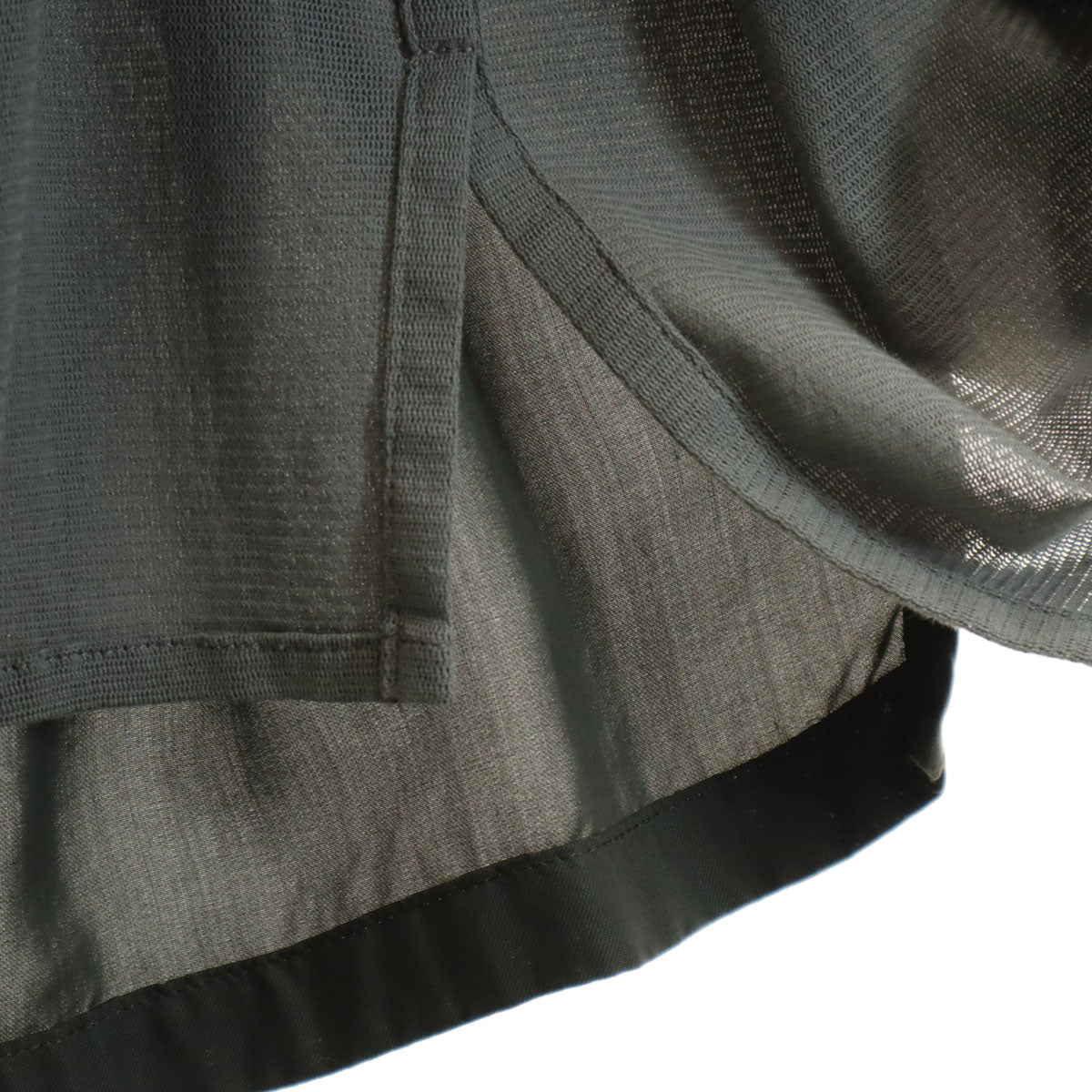 Y's ワイズ 日本製 ロング丈 ギャザースカート 2 チャコールカーキ ヨウジヤマモト レディース