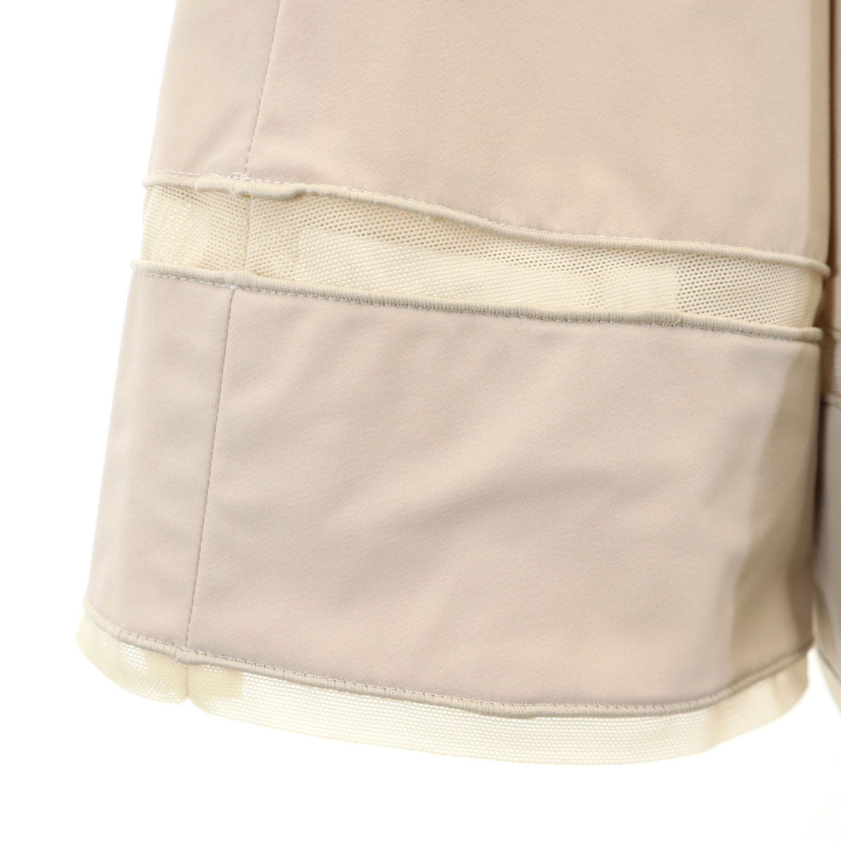 FOXEY NEW YORK フォクシーニューヨーク 日本製 ミディ丈 ボックス プリーツスカート 40 グレージュ レディース