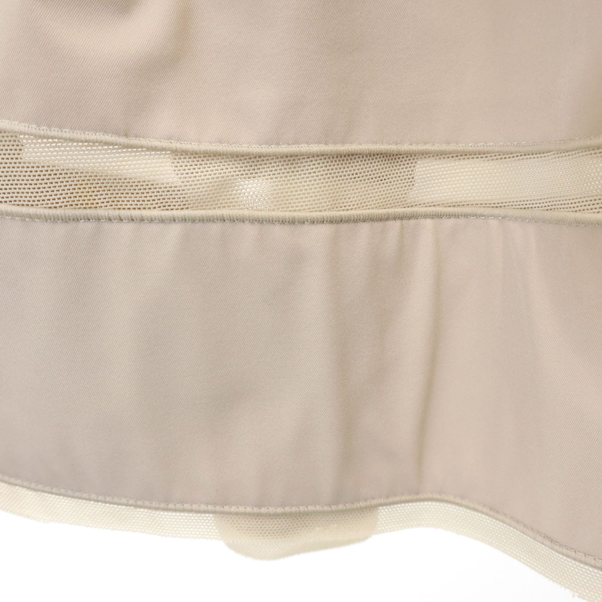 FOXEY NEW YORK フォクシーニューヨーク 日本製 ミディ丈 ボックス プリーツスカート 40 グレージュ レディース