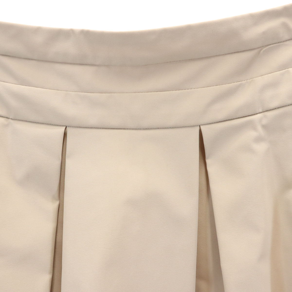 FOXEY NEW YORK フォクシーニューヨーク 日本製 ミディ丈 ボックス プリーツスカート 40 グレージュ レディース