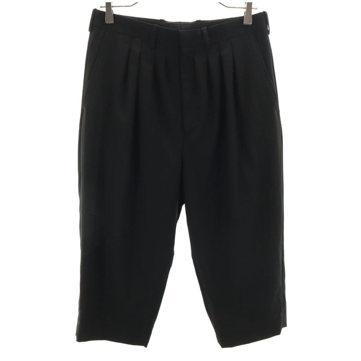 LAD MUSICIAN ラッドミュージシャン ウール クロップドパンツ 40 黒 メンズ