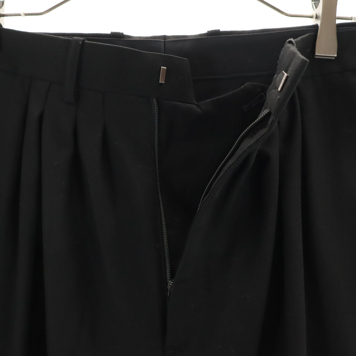 LAD MUSICIAN ラッドミュージシャン ウール クロップドパンツ 40 黒 メンズ