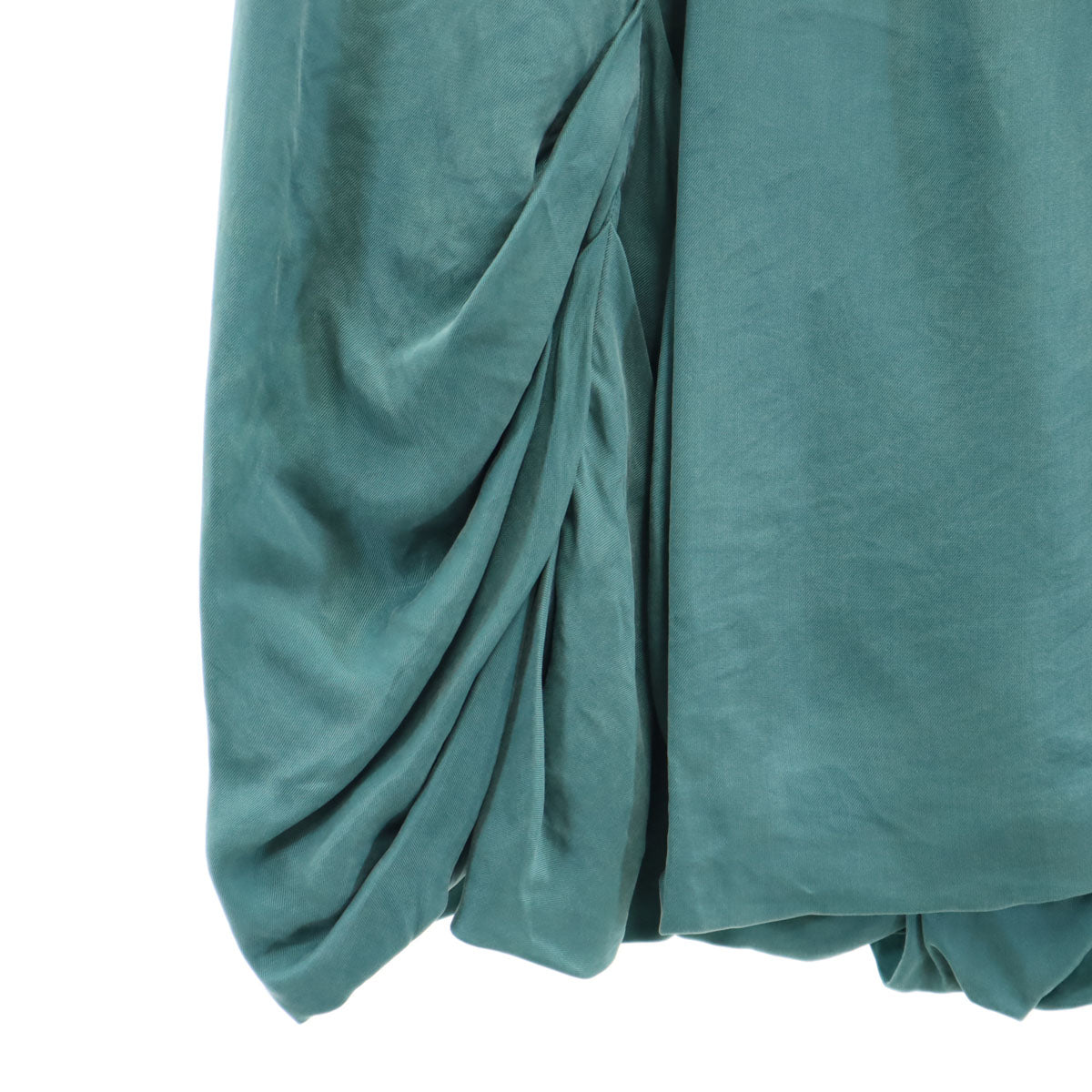 Emporio Armani エンポリオアルマーニ イタリア製 ミニ丈 バルーンスカート 36 ターコイズ レディース