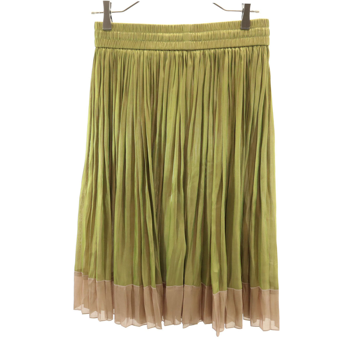 RED VALENTINO レッドヴァレンティノ ハンガリー製 ミモレ丈 プリーツスカート 44 玉虫色系 レディース