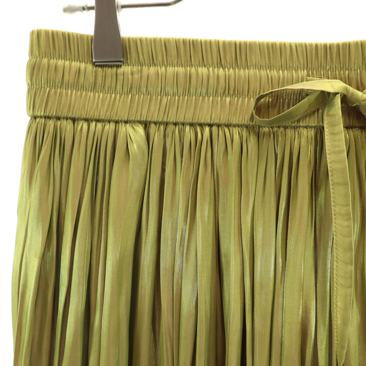 RED VALENTINO レッドヴァレンティノ ハンガリー製 ミモレ丈 プリーツスカート 44 玉虫色系 レディース