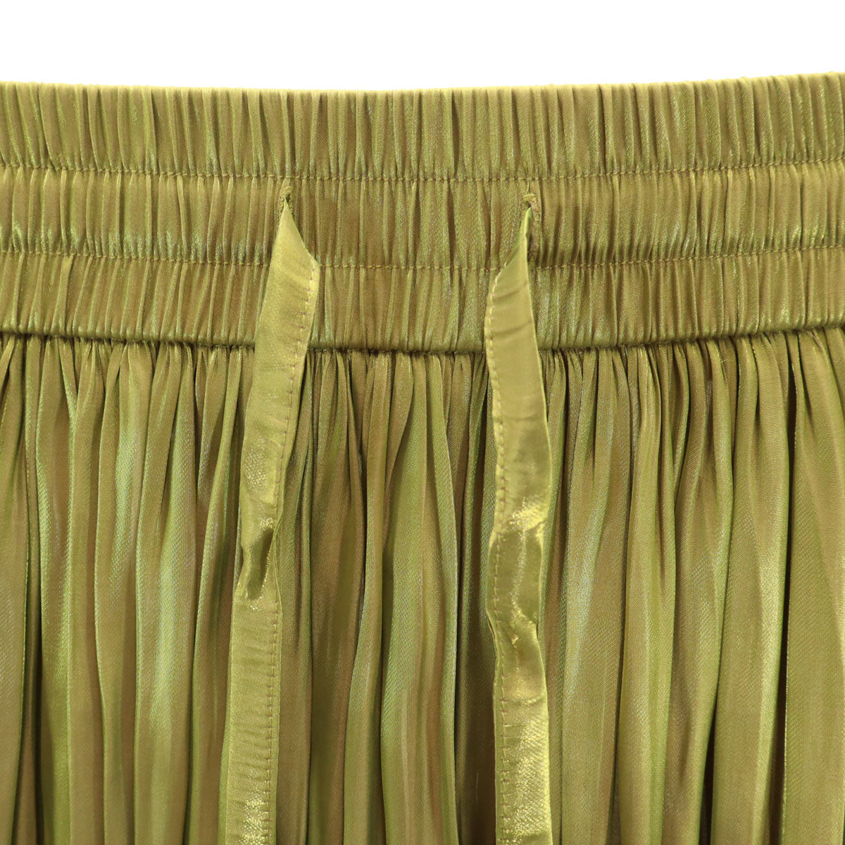 RED VALENTINO レッドヴァレンティノ ハンガリー製 ミモレ丈 プリーツスカート 44 玉虫色系 レディース