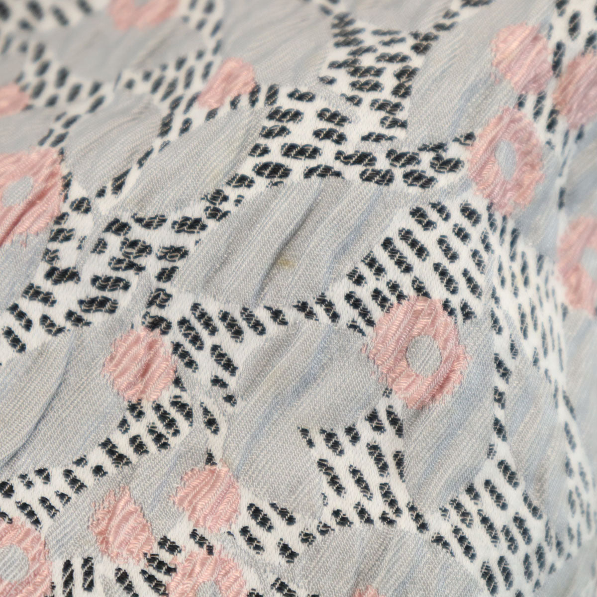 Rene ルネ 日本製 総柄 ミディ丈 TISSUE社 ジャガード フレアスカート 34 グレー レディース