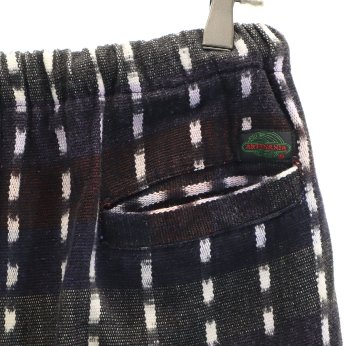 ARTESANIA アルテサニア エスニック柄 イージー クロップドパンツ M ネイビー メンズ