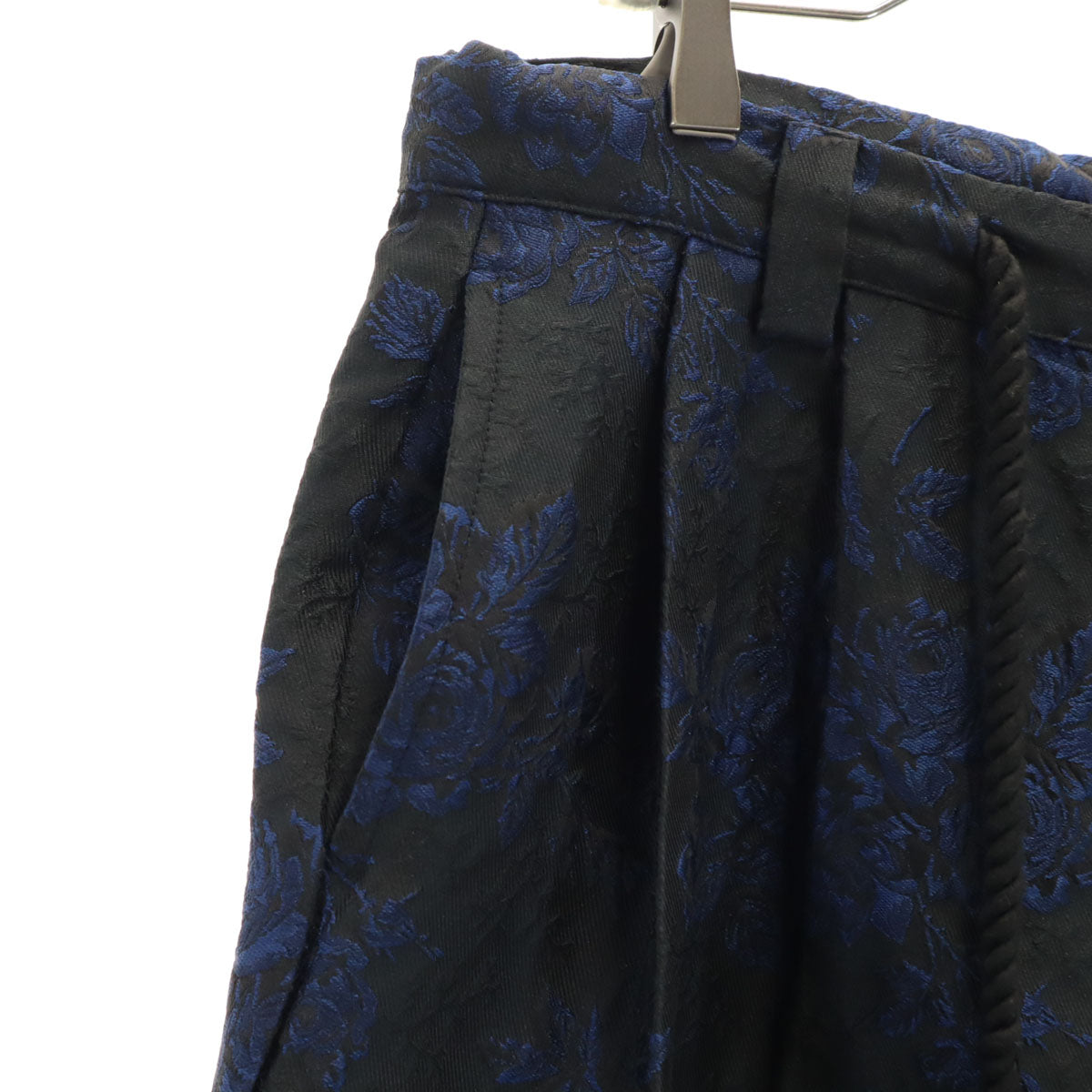 UNSELDs アンセルズ ローズ 刺繍 カーゴショートパンツ L ブラック メンズ