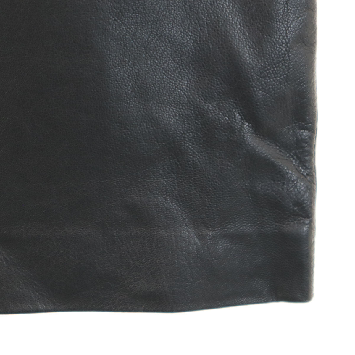 RALPH LAUREN COLLECTION ラルフローレン コレクション USA製 パープルレーベル ミディ丈 レザー タイトスカート 2 ブラック レディース