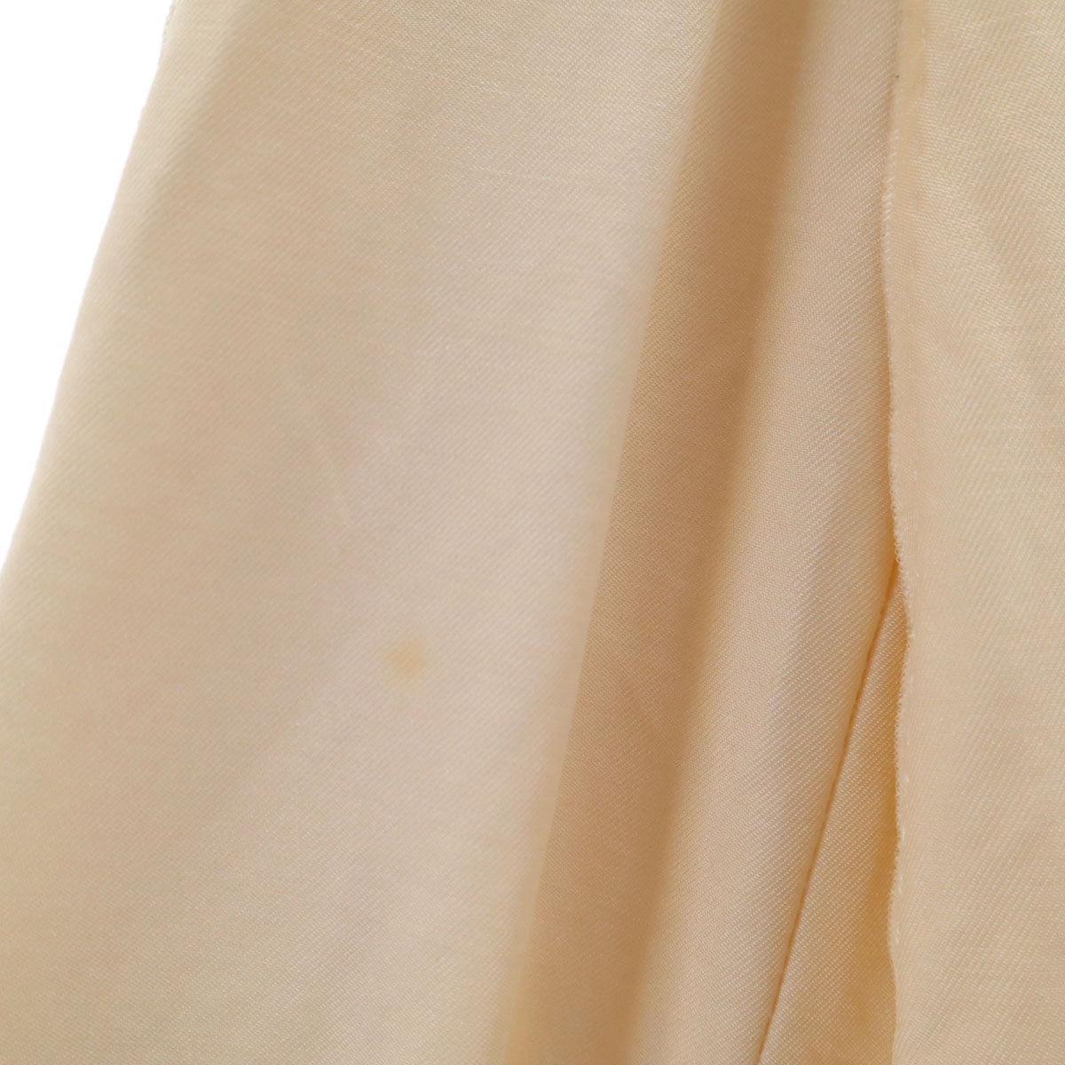 LOUIS VUITTON ルイヴィトン フランス製 シルクブレンド ミモレ丈 プリーツスカート 34 アイボリー レディース