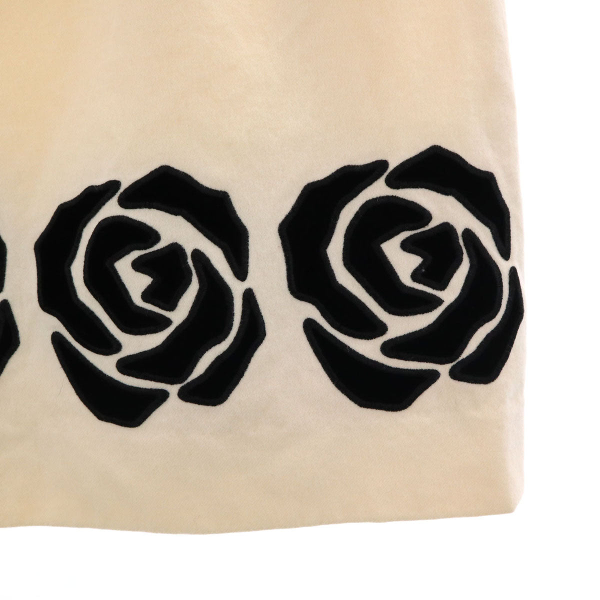 Christian Dior クリスチャンディオール 90s PRET-A-PORTER ウール オールド ミディ丈 スカート M オフホワイト レディース