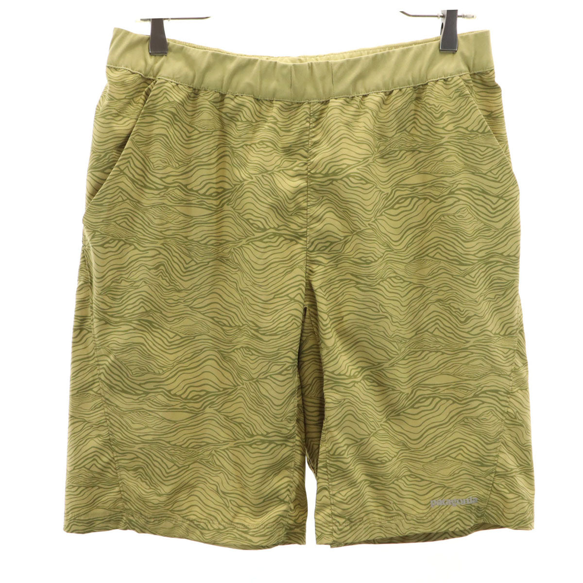 patagonia パタゴニア 総柄 ショートパンツ M イエロー系 アウトドア STY24690SP22 メンズ