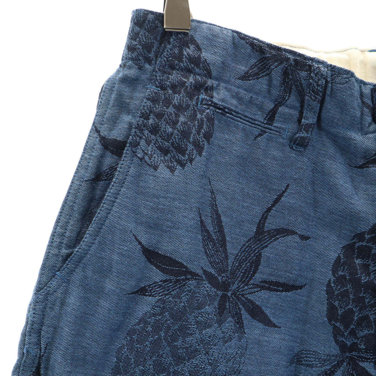 SUN SURF サンサーフ パイナップル柄 ハーフパンツ w32 ネイビー系 メンズ