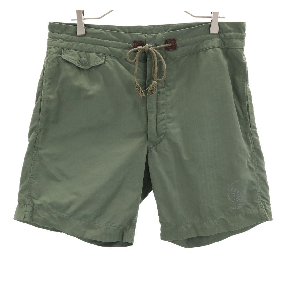 ダブルアールエル RRL ヘリンボーン ショートパンツ W33 カーキ RALPH LAUREN ラルフローレン メンズ