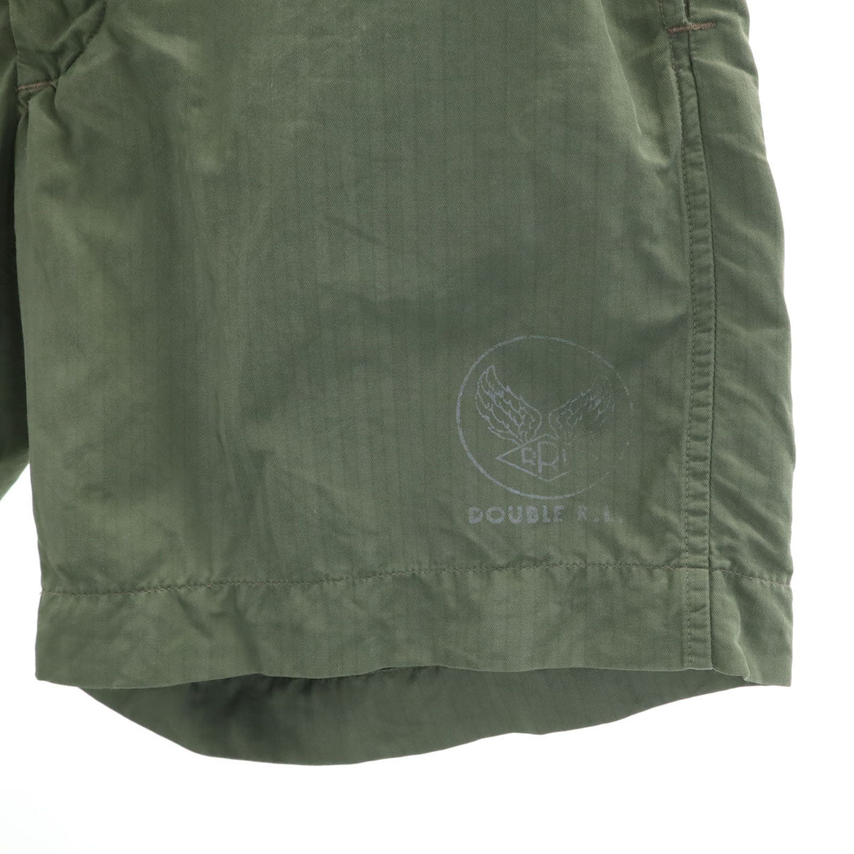 ダブルアールエル RRL ヘリンボーン ショートパンツ W33 カーキ RALPH LAUREN ラルフローレン メンズ