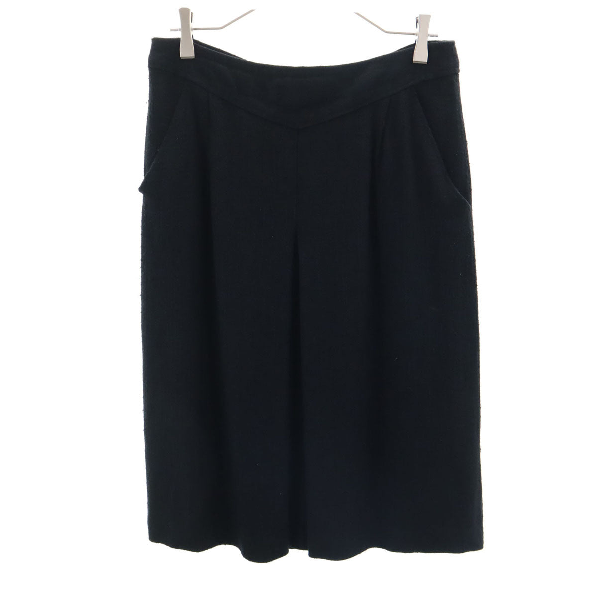 Christian Dior PRET-A-PORTER クリスチャンディオール プレタポルテ 90s オールド ツイード 膝丈スカート LL ブラック レディース