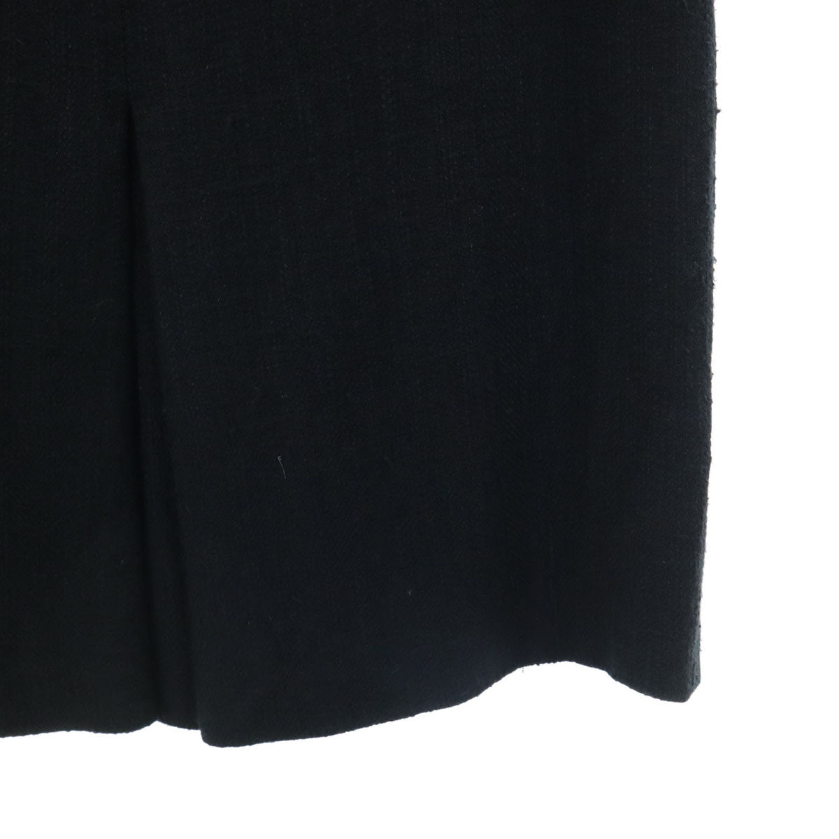 Christian Dior PRET-A-PORTER クリスチャンディオール プレタポルテ 90s オールド ツイード 膝丈スカート LL ブラック レディース