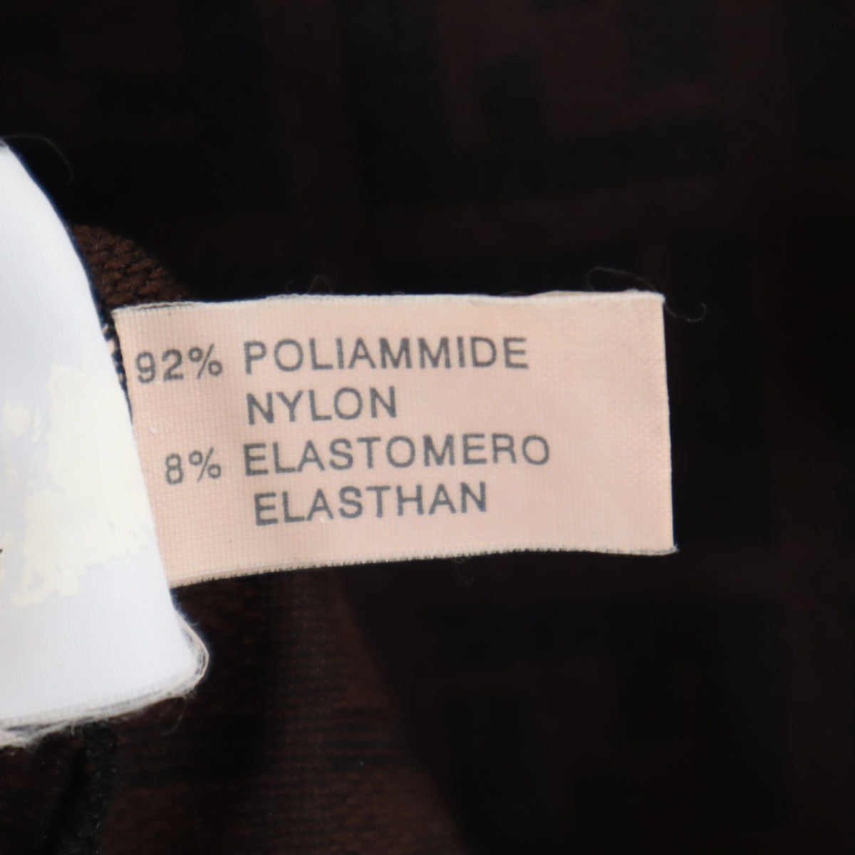 FENDI フェンディ イタリア製 総柄 台形 ミニスカート 42 ブラウン ウエストゴム レディース