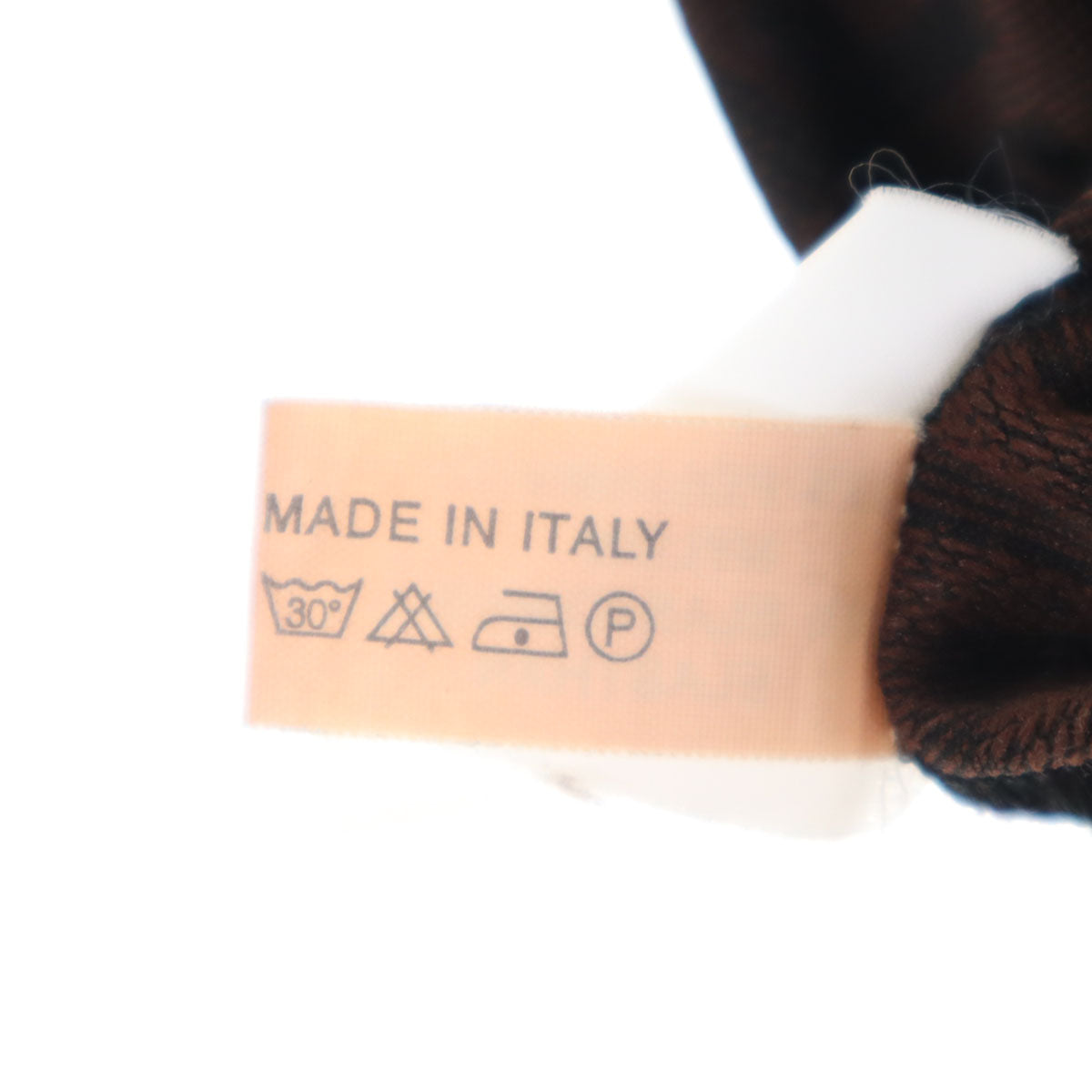 FENDI フェンディ イタリア製 総柄 台形 ミニスカート 42 ブラウン ウエストゴム レディース