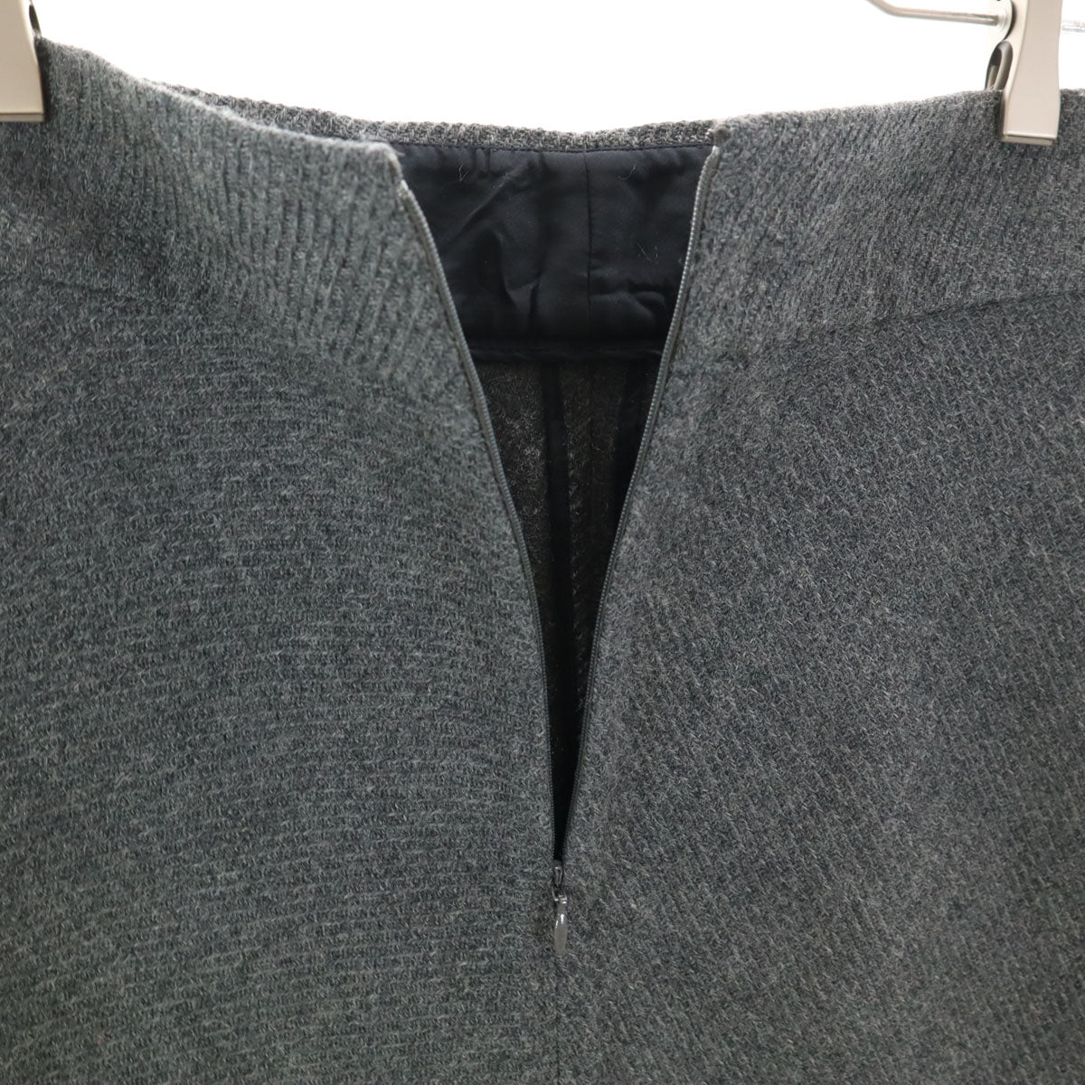 JIL SANDER ジルサンダー イタリア製 膝丈スカート 34 チャコールグレー レディース