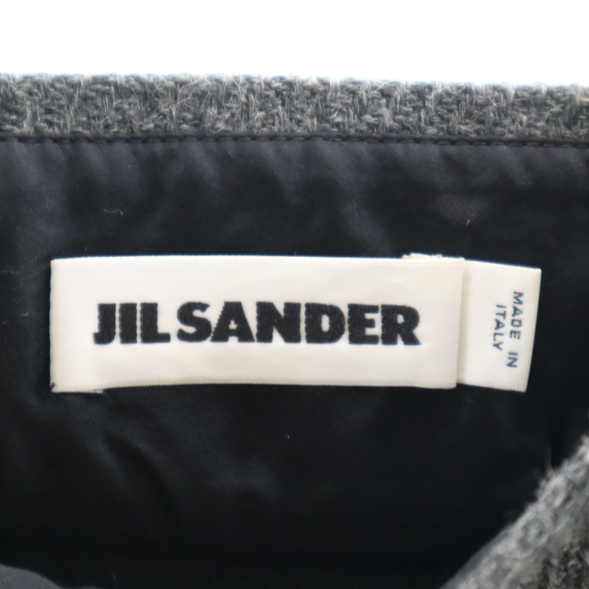 JIL SANDER ジルサンダー イタリア製 膝丈スカート 34 チャコールグレー レディース
