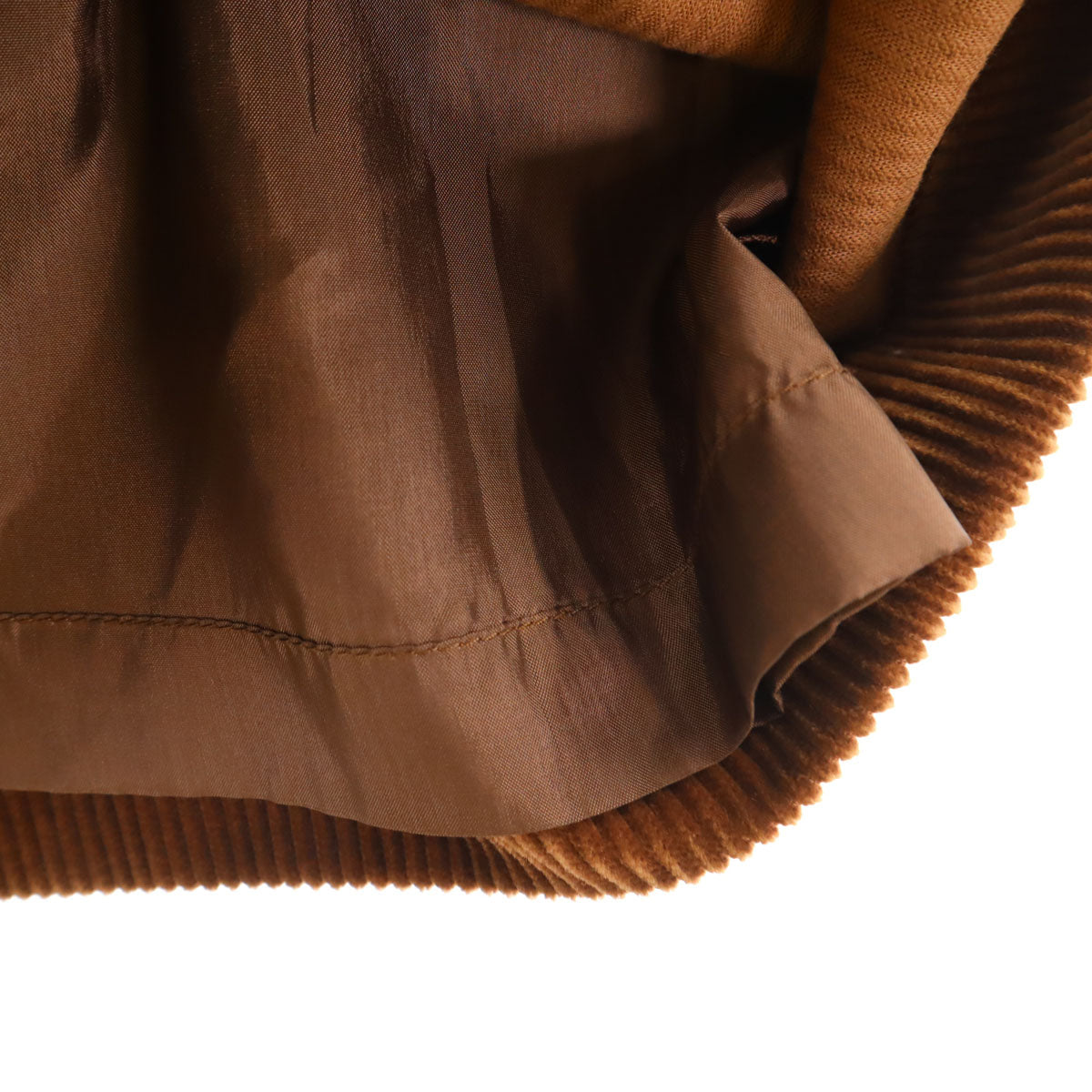 CELINE セリーヌ フランス製 ミディ丈 コーデュロイ タイトスカート 38 ブラウン レディース