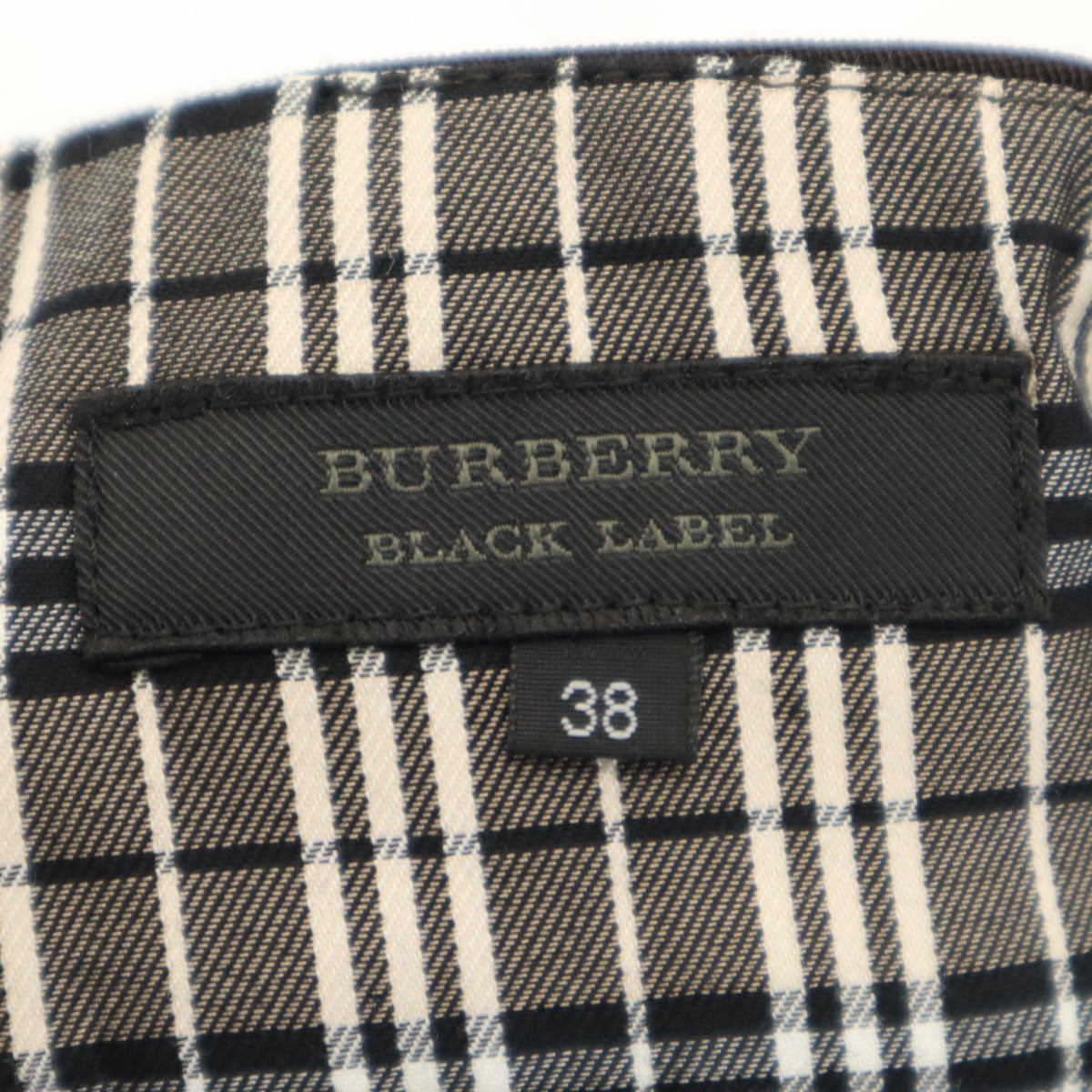 BURBERRY BLACK LABEL バーバリーブラックレーベル 日本製 ミディ丈 プリーツスカート 38 ブラウン系 三陽商会 レディース