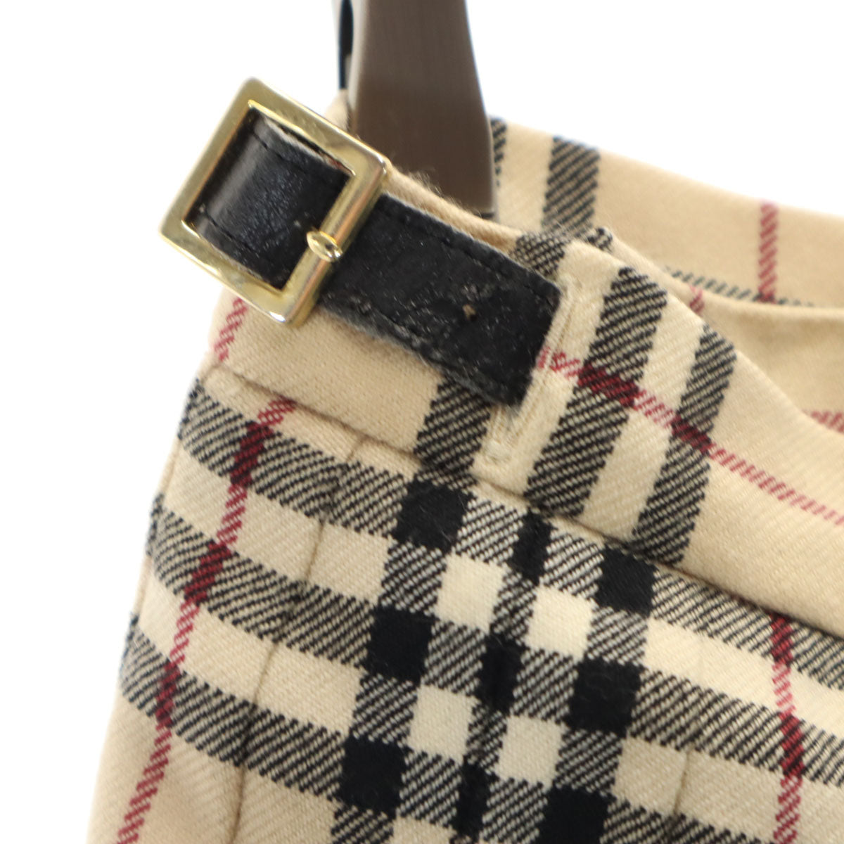 BURBERRY LONDON バーバリーロンドン ノバチェック柄 ミモレ丈 プリーツ ラップスカート 40 ベージュ 三陽商会 レディース