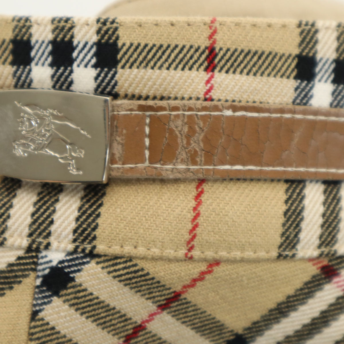 BURBERRY BLUE LABEL バーバリーブルーレーベル ノバチェック柄 ミニ丈 フレアスカート 36 ベージュ レディース