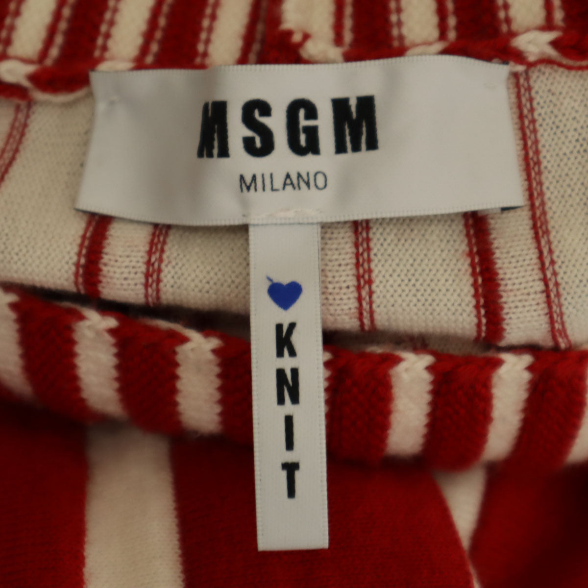 MSGM エムエスジーエム イタリア製 ニット ロングスカート S レッド系 レディース