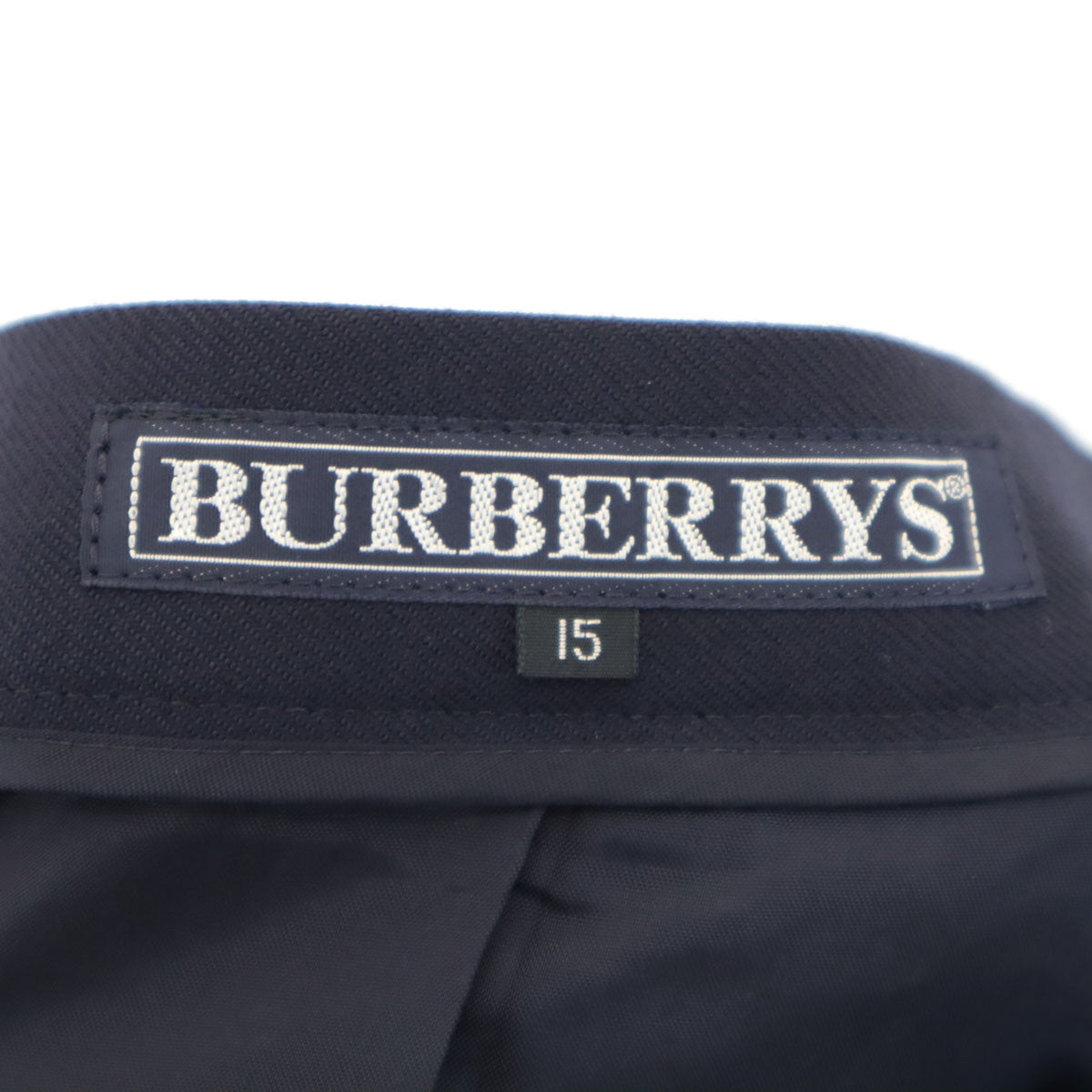 Burberrys バーバリーズ 90s カシミヤブレンド オールド ミモレ丈 スカート 15 ネイビー 三陽商会 レディース
