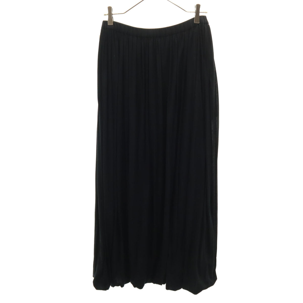 未使用 BRILL ブリル 日本製 ロング丈 カット バルーンスカート F ブラック レディース