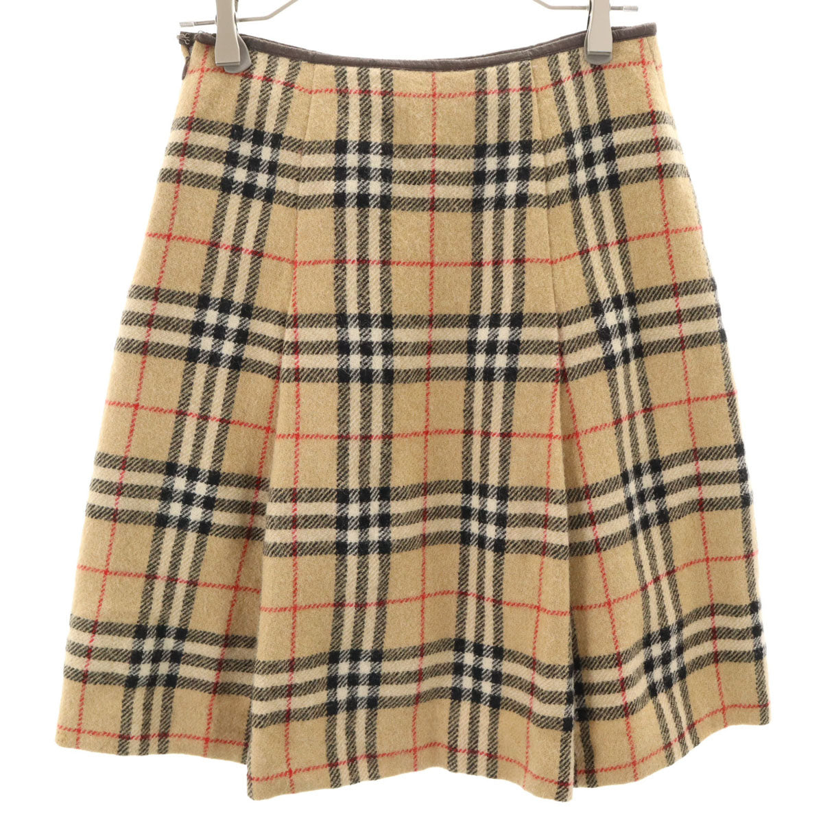 BURBERRY BLUE LABEL チェック　フリル　パールボタン　プリーツ BURBERRY BLUE LABEL チェック フリル パールボタン プリーツ